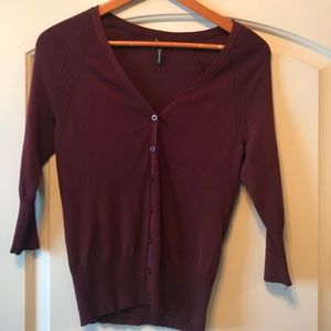 Maroon Cardigan